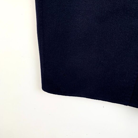 Prada Womens Wool-Blend Coat With Contrasting Stitching & Button Closure - Picture 5 of 8